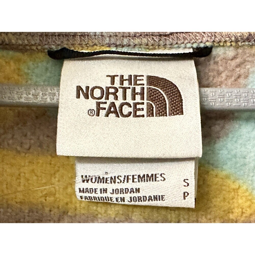 NEW The North Face Womens Small Cragmont 1/4 Snap Fleece Pullover Wasabi Camo - Picture 6 of 8